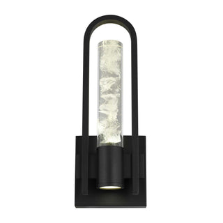 Arch 12 Inch Outdoor Wall Sconce in Sand Black Finish