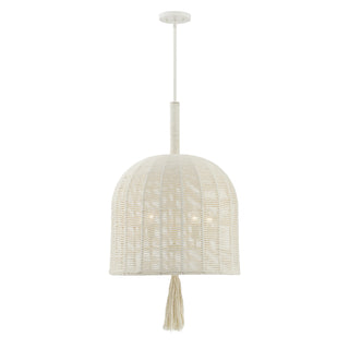 Lunara 5-Light Pendant in Cotton by Breegan Jane