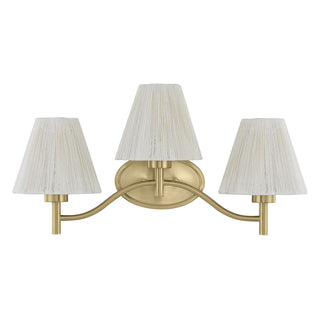 Rosa 3-Light Bathroom Vanity Light in Noble Brass by Breegan Jane