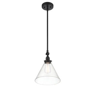 Drake 1-Light Pendant in Matte Black