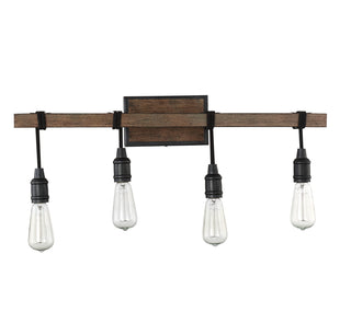 Burgess 4-Light Bathroom Vanity Light in Durango