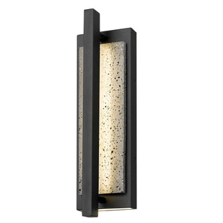 Dakota 16 Inch Outdoor Wall Sconce in Sand Black Finish