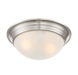 2-Light Ceiling Light in Satin Nickel