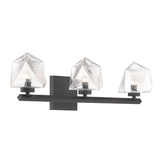 Castello 3-Light Bathroom Vanity Light in Matte Black