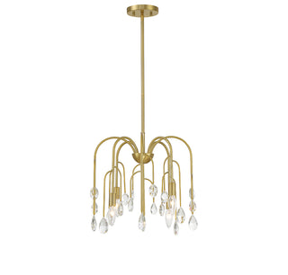 Anholt 4-Light Convertible Semi-Flush or Pendant in Noble Brass