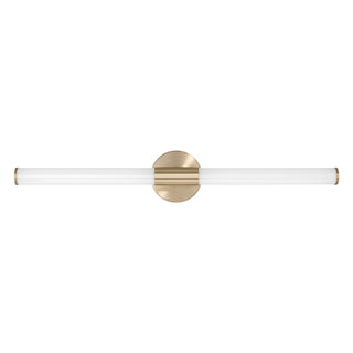Connor 30" Mini Tube LED Cylinder Vanity Light in Brass