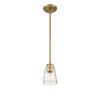 Calhoun 1-Light Mini-Pendant in Warm Brass