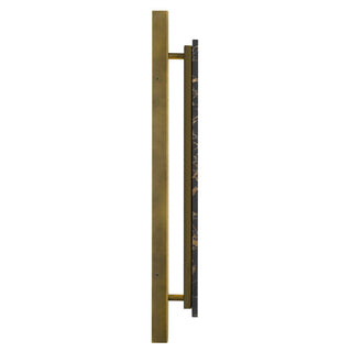 Zoey 24 Inch Outdoor Wall Sconce in Antique Brass