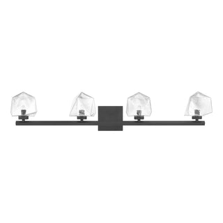 Castello 4-Light Bathroom Vanity Light in Matte Black