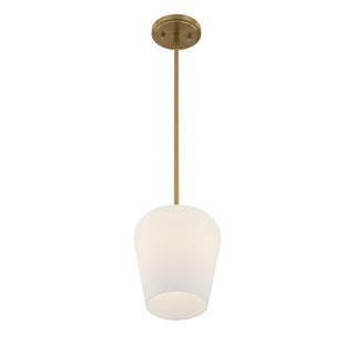 Octave 1-Light Pendant in Warm Brass