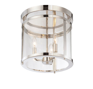 Penrose 3-Light Ceiling Light in Polished Nickel