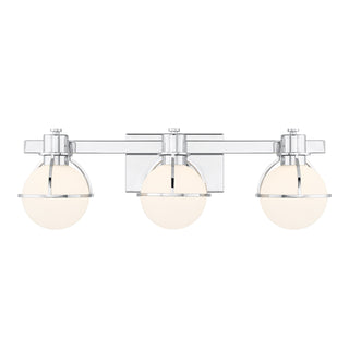 Pierce 3-Light Bathroom Vanity Light in Chrome