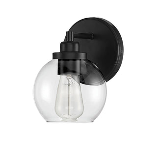 Carson 1-Light Wall Sconce in Matte Black