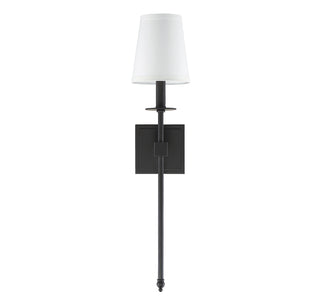 Monroe 1-Light Wall Sconce in Matte Black