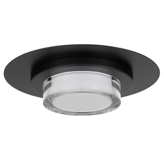 Plate Flush Mount in Sand Black Finish
