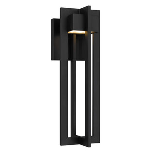 4 Bar 18 Inch Outdoor Wall Sconce in Sand Black Finish