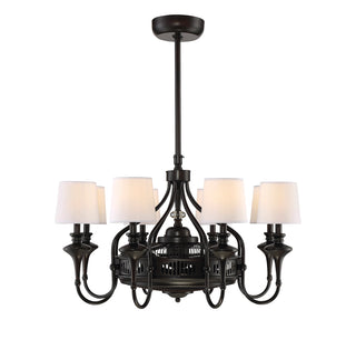 Brisa 8-Light Fan D'Lier in English Bronze