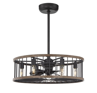 Kona 6-Light Fan D'Lier in Sapele