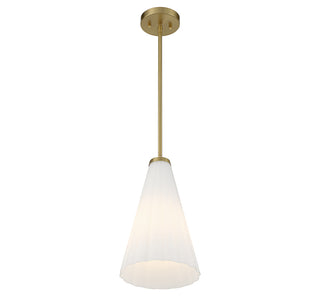 Bristol 1-Light Pendant in Warm Brass