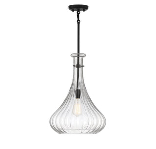 Bristo 1-Light Pendant in Matte Black