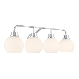 4-Light Bathroom Vanity Light in Chrome
