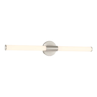 Connor 30" Mini Tube LED Cylinder Vanity Light in Satin Nickel