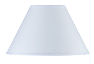 Round Hardback Fabric Shade - White