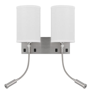 2 Lakewood Wall Lamp With Two Led Reading Lamps