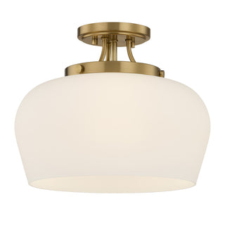 Octave 3-Light Ceiling Light in Warm Brass