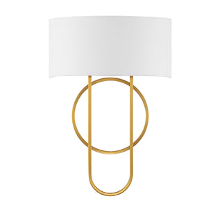 Tempe 2-Light Wall Sconce in Warm Brass