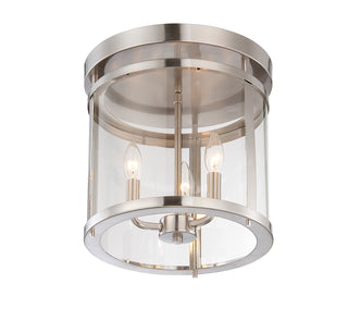 Penrose 3-Light Ceiling Light in Satin Nickel