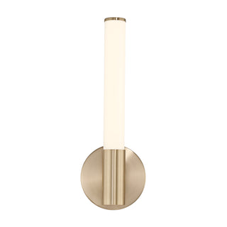 Connor 14" Mini Tube LED Cylinder Vanity Light in Brass