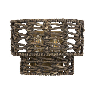 Silencio 2-Light Wall Wall Sconce in Riviera Brass by Breegan Jane