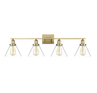 Drake 4-Light Bathroom Vanity Light in Warm Brass