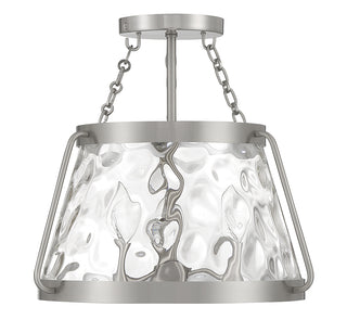 Crawford 3-Light Ceiling Light in Satin Nickel