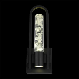 Arch 12 Inch Outdoor Wall Sconce in Sand Black Finish