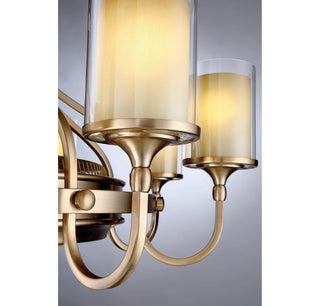 Etesian 8-Light Fan D'Lier in Burnished Russet