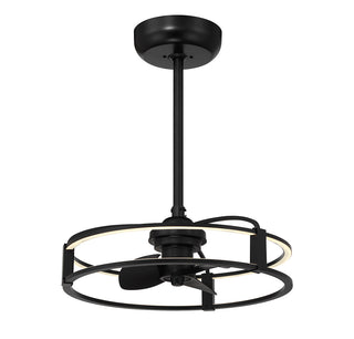 Vesta LED Fan D'Lier in Matte Black
