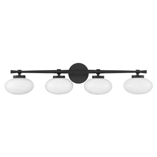 Barrow 4-Light Bathroom Vanity Light in Matte Black