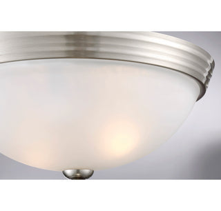 2-Light Ceiling Light in Satin Nickel