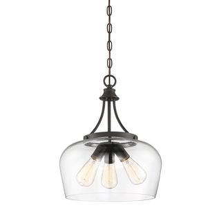 Octave 3-Light Pendant in English Bronze