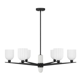 Collier 6-Light Chandelier in Matte Black