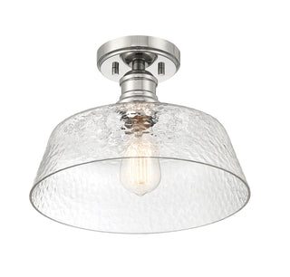 1-Light Ceiling Light in Polished Nickel