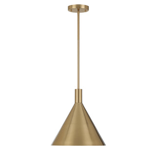 Pharos 1-Light Pendant in Noble Brass by Breegan Jane