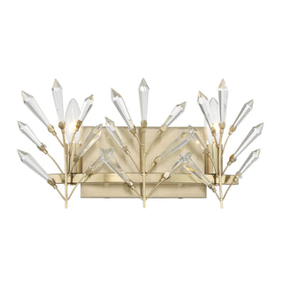 Orianna 2-Light Bathroom Vanity Light in Noble Brass