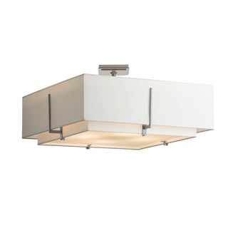 Exos Square Large Double Shade Semi-Flush