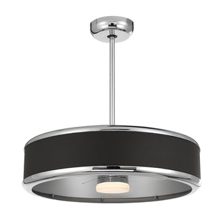 Archer LED Fan D'Lier in Polished Nickel