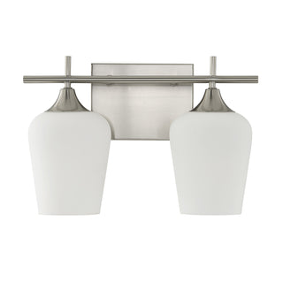 Octave 2-Light Bathroom Vanity Light in Satin Nickel