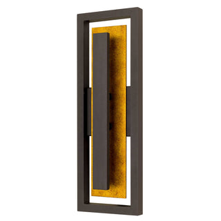 Panels 20 inch Outdoor Wall Sconce in Dark Bronze Finish