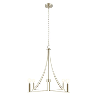 4-Light Chandelier in Brushed Nickel